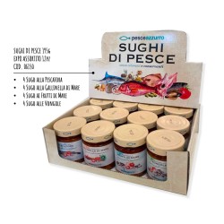 SUGHI DI PESCE 195g - EXPO ASSORTITO 12pz - Cibidamare